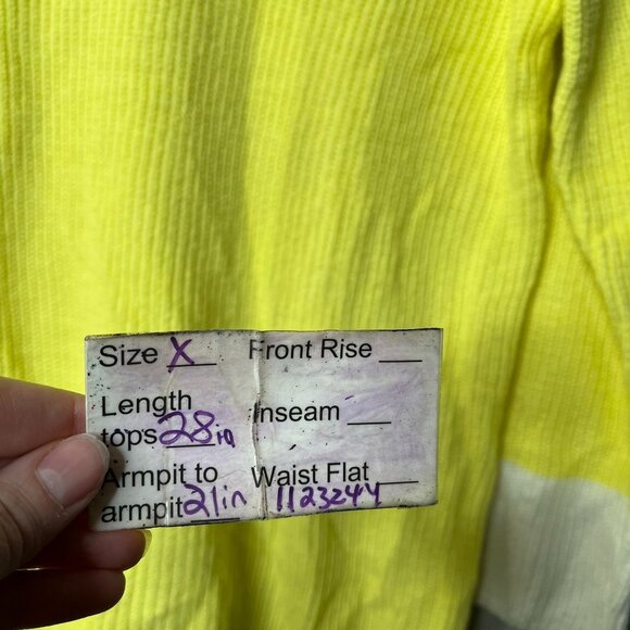 Talbots Womans 0X Varsity Preppy V-Neck Yellow Pullover Sweater - Picture 9 of 9